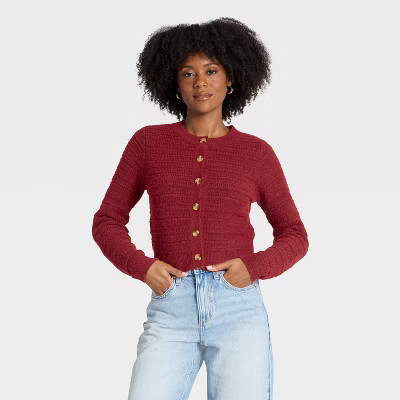 Women's Lace Stitch Cardigan Sweater - Universal Thread™This item is not available | Target