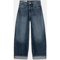 Zara - Trf Mid-Rise Baggy Folded Jeans - Blue - 29 (Us 8) - Woman | Zara US