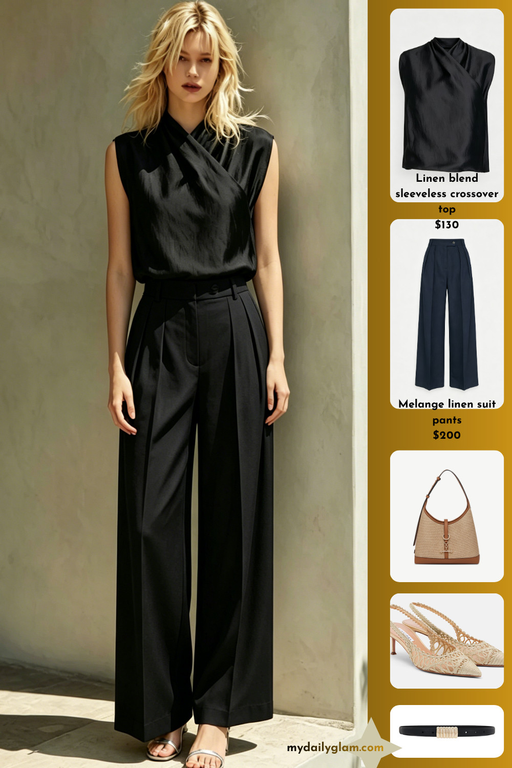 Minimal All-Black Linen Two Piece Co-Ord Elegant Office Capsule Look

#AllBlackOutfit #MinimalStyle #CapsuleWardrobe 

 #LTKootd #LTKOver40 #LTKWorkwear