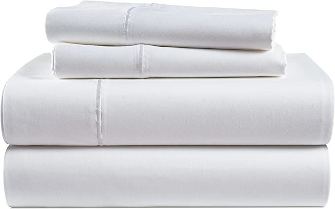 LANE LINEN 100% Egyptian Cotton Sheets Queen Size - 1000 Thread Count White Bed Sheets for Queen ... | Amazon (US)