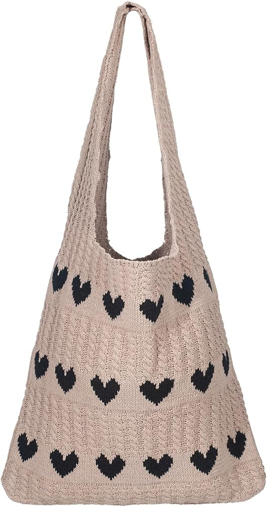 LJCTULY Cute Tote Bags for Women, Beach Tote Cute Purses, Aesthetic Hobo Bag Shoulder Handbag | Amazon (US)