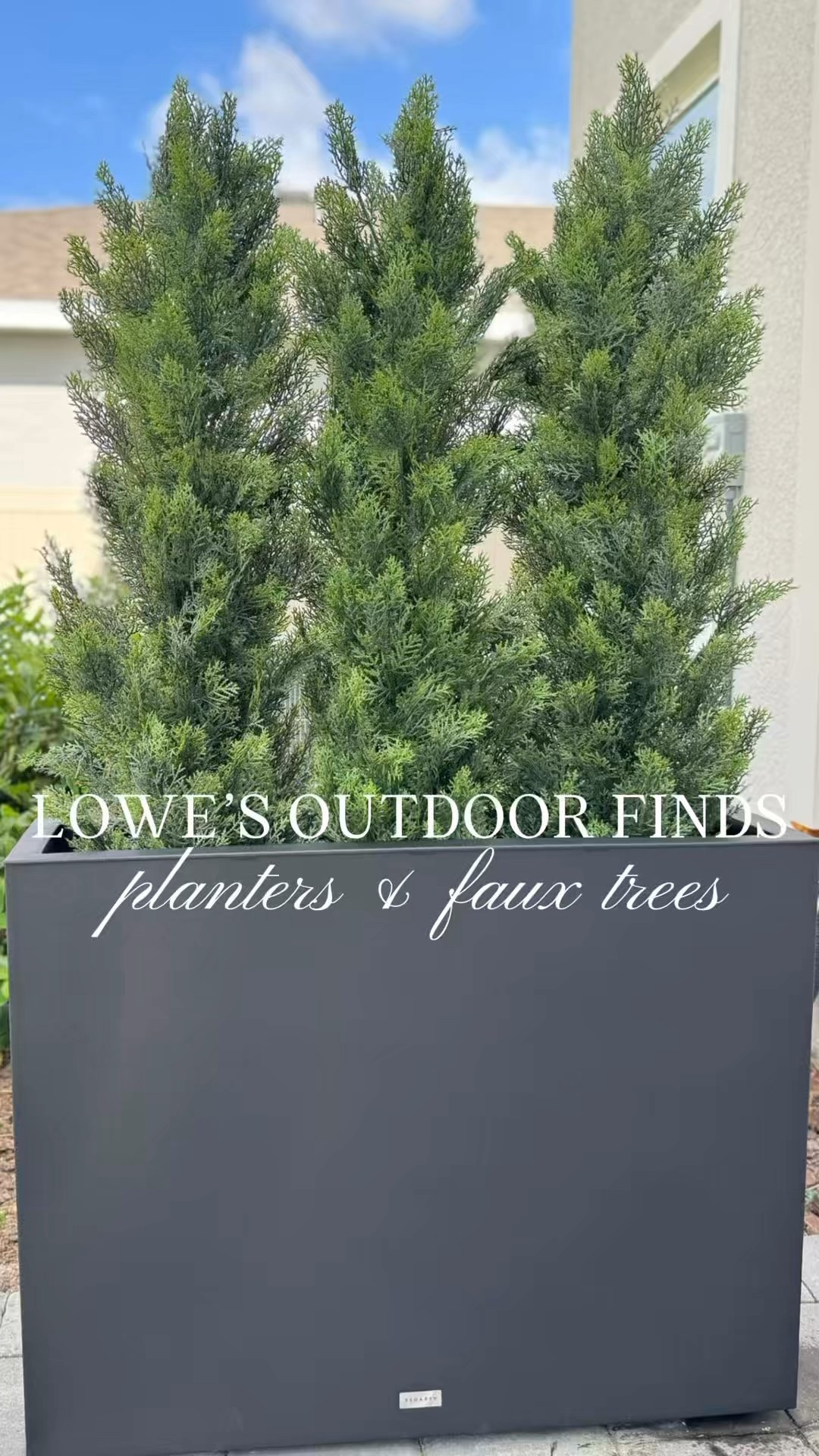 Spring is the perfect time to refresh your outdoor space! These gorgeous planters and faux trees from Lowe’s add a touch of greenery without the upkeep—and they’re even helping me conceal my AC unit. Win-win! 

Who else is sprucing up their patio? ☀️🌿 #affiliatelink #lowesfinds #lowespartner

#LTKSeasonal #LTKHome #LTKSaleAlert