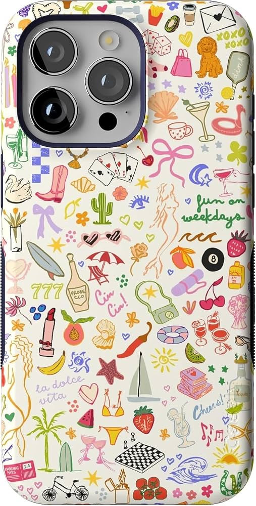 Casely iPhone 15 Pro Max Case | All The Fun Things | Fun on Weekdays | Bold Protective Design | C... | Amazon (US)