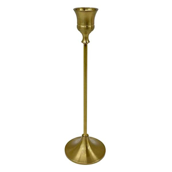 Providence Gold Metal Taper Candle Holder, 8.8" | At Home