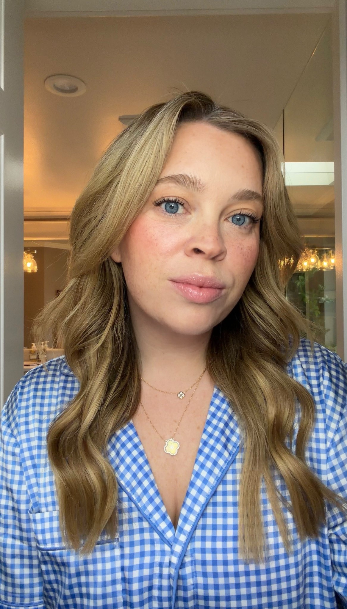 My updated everyday 5 minute make up routine! 🌟 All products and variants are listed in the caption below! 👇🏻 I also linked my eye patches, brushes, and PJ set! 

- Milk Hydrogrip Primer 

- Merit The Minimalist Perfecting Complexion Stick in Silk

- Tarte Go With the Faux Freckle Stamp

- Charlotte Tilbury Hollywood Contour Wand in Fair

- Charlotte Tilbury Beauty Highlighter Wand Glowgasm in Pinkgasm

- Saie SuperSuede Blush in Ciao

- Maybelline Fit Me Matte + Poreless in 320 Natural Tan

- Laura Mercier Translucent Setting Powder 

- Benefit 24-HR Brow Setter Clear Brow Gel

- Tarte Tubing Mascara 

- Summer Fridays Lip Butter in Sweet Mint

- Charlotte Tilbury Airbrush Setting Spray 

#LTKMidsize #LTKBeauty #LTKgrwm