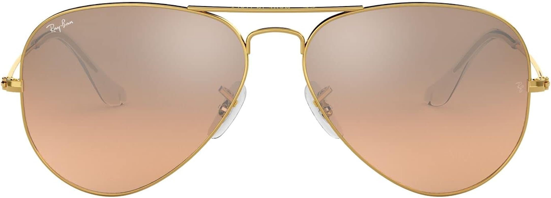 Ray-Ban Women's RB3025 Classic Mirrored Aviator Sunglasses | Amazon (US)