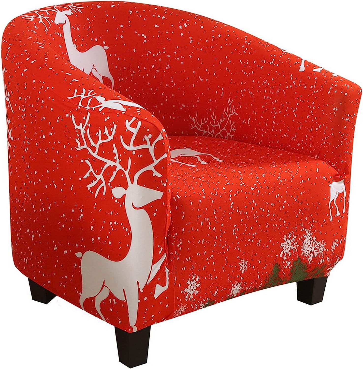 HIFUAR Chair Cover Stretch for Living Room Christmas Decoration Armchairs Covers Sofa Slipcover P... | Amazon (US)