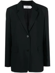 Closed Wool Blend Blazer — Black | Italist Inc.
