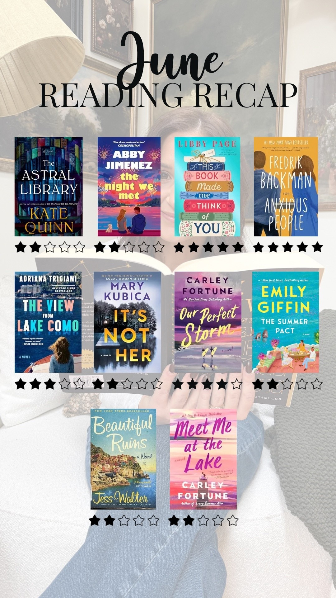 June book reading recap
Summer reads summer books