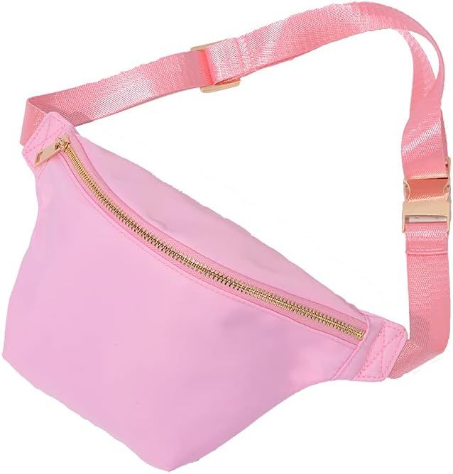 Kaymey Adjustable Waist Pack Bag Water Resistant (Light Pink) | Amazon (US)