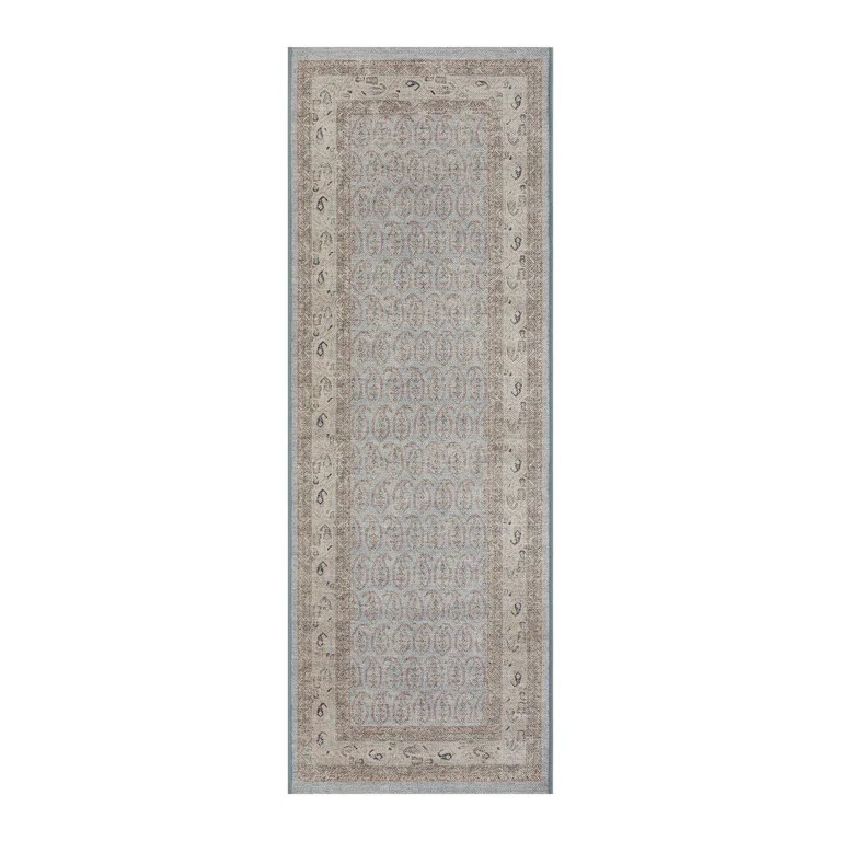 Better Homes & Gardens Blue Paisley Indoor 2.5' x 7' Runner Rug - Walmart.com | Walmart (US)