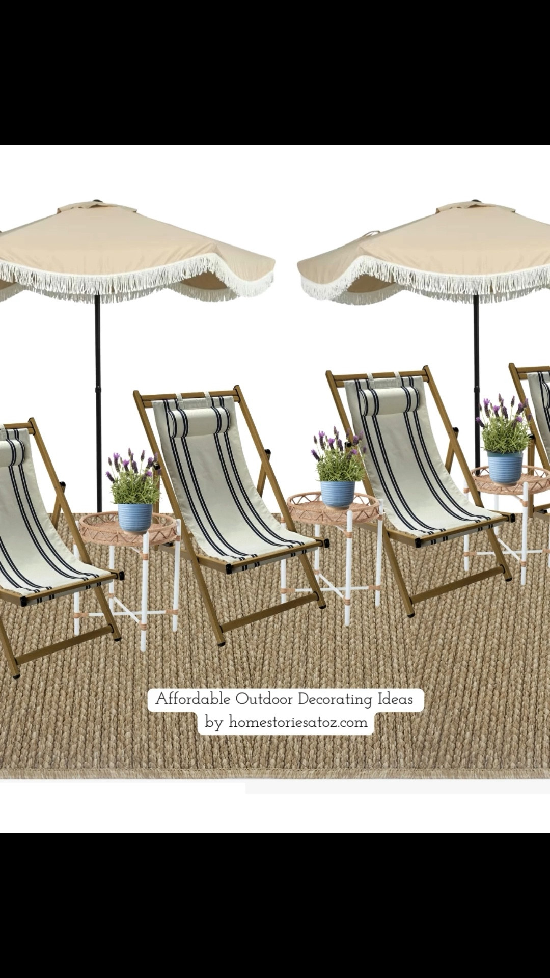 Ready to refresh your patio on a budget? These affordable Walmart outdoor furniture finds are perfect for creating a stylish summer escape without breaking the bank! 🏖️

🪑 I found these striped slingback deck chairs, scalloped edge patio umbrellas, woven accent side tables, and jute outdoor rug ALL at Walmart—and the prices are amazing.

Shop this chic and coastal look now before it sells out!
#LTKoutdoor #WalmartFinds #BudgetPatioMakeover #PatioFurniture #OutdoorDecor #DeckStyle #PatioGoals #bhgwalmart

#LTKHome