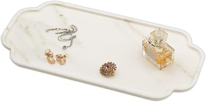 Marmor Marble Perfume Tray Bathroom Tray for Decorative,Candles,Jewelry Stone Vanity Tray,Kitchen... | Amazon (US)