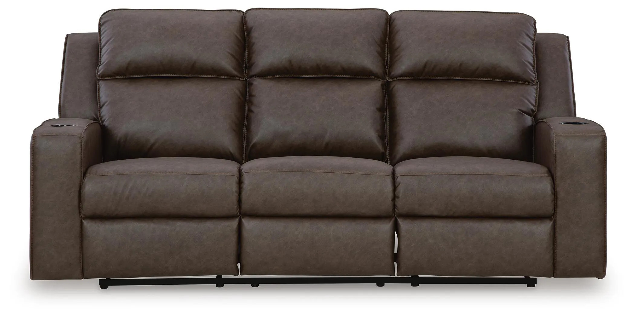 Lavenhorne Manual Reclining Sofa with Drop Down Table | Ashley | Ashley