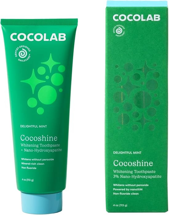 Cocoshine Teeth Whitening Toothpaste by Cocolab, Nano-Hydroxyapatite Toothpaste, Non-Fluoride wit... | Amazon (US)