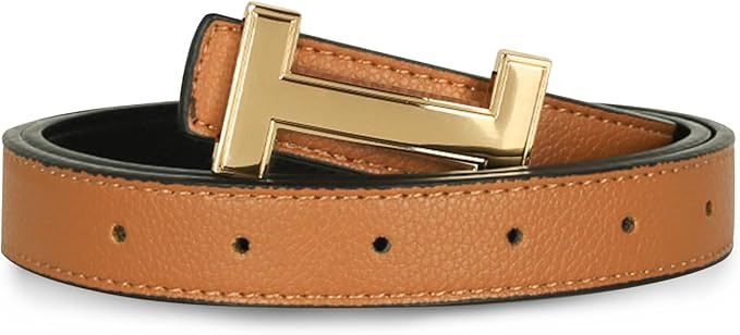 Relang Women's Belts with Gold Buckle, Fashion Waist Band, Elegant Ladies' Belt, Gift for Women | Amazon (US)