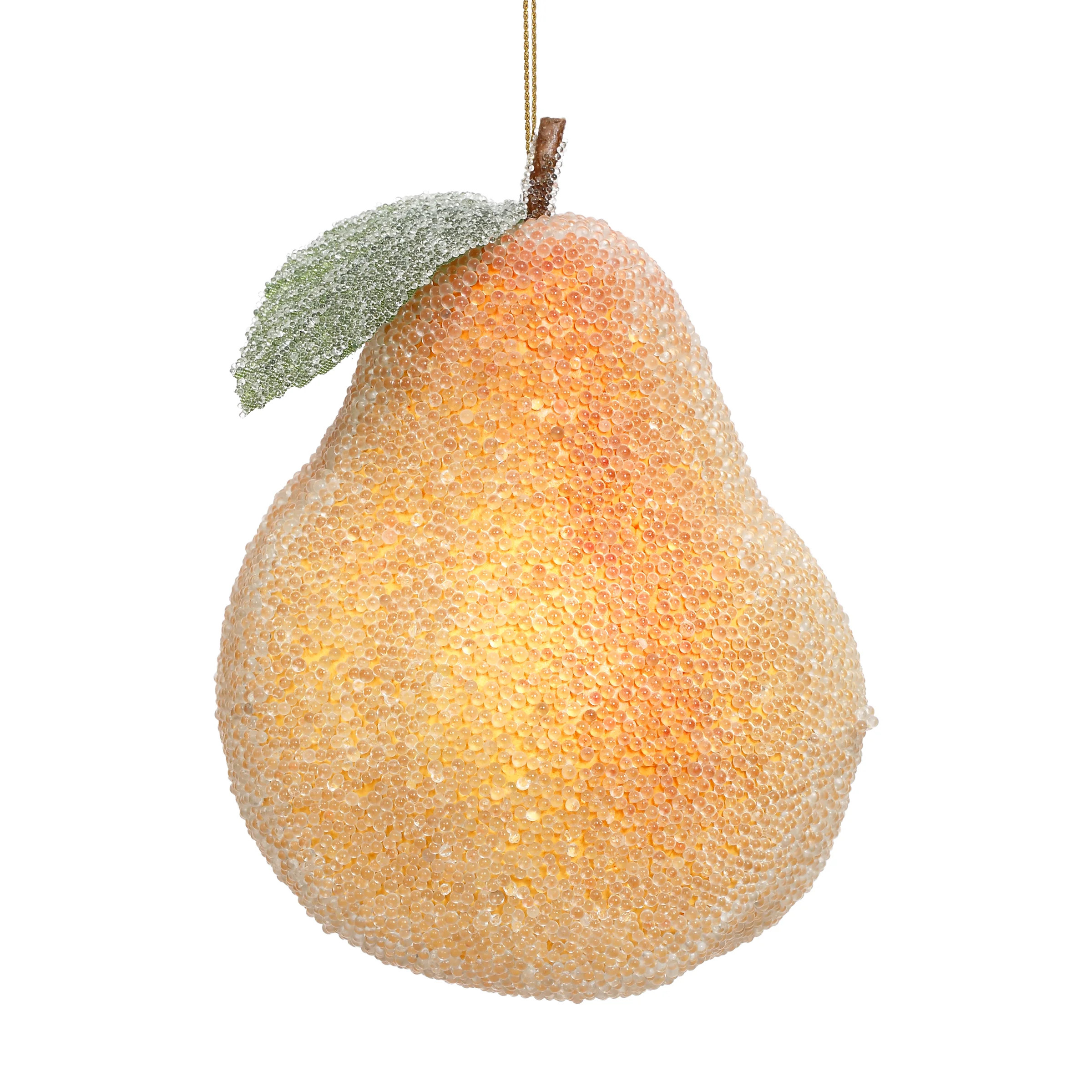 Frosted Pear Ornament , Box Of 6 - 4 Inches | Wayfair North America