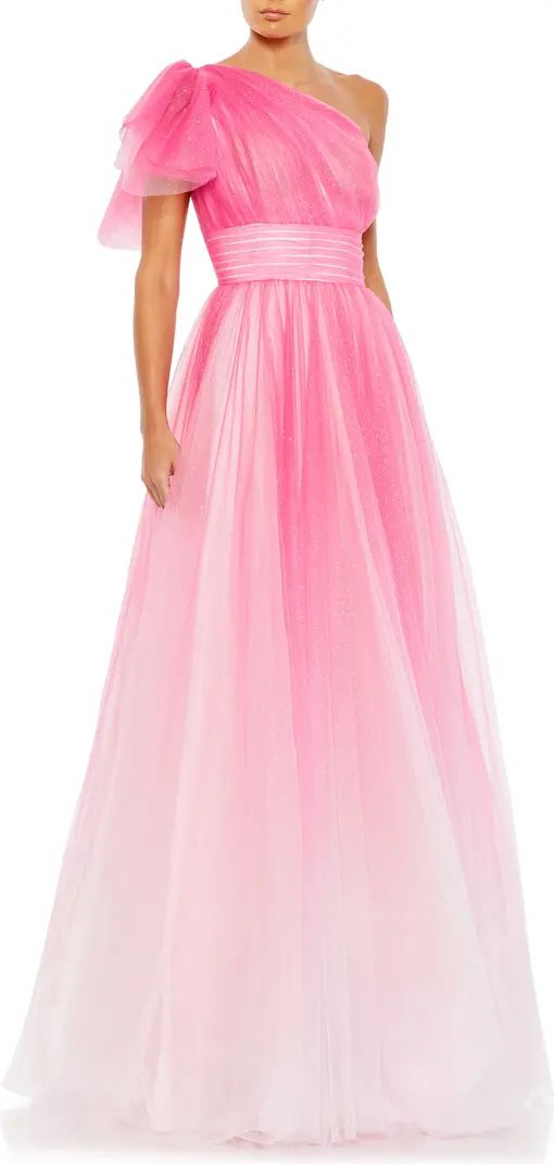 Sparkle One-Shoulder Tulle Ball Gown | Nordstrom
