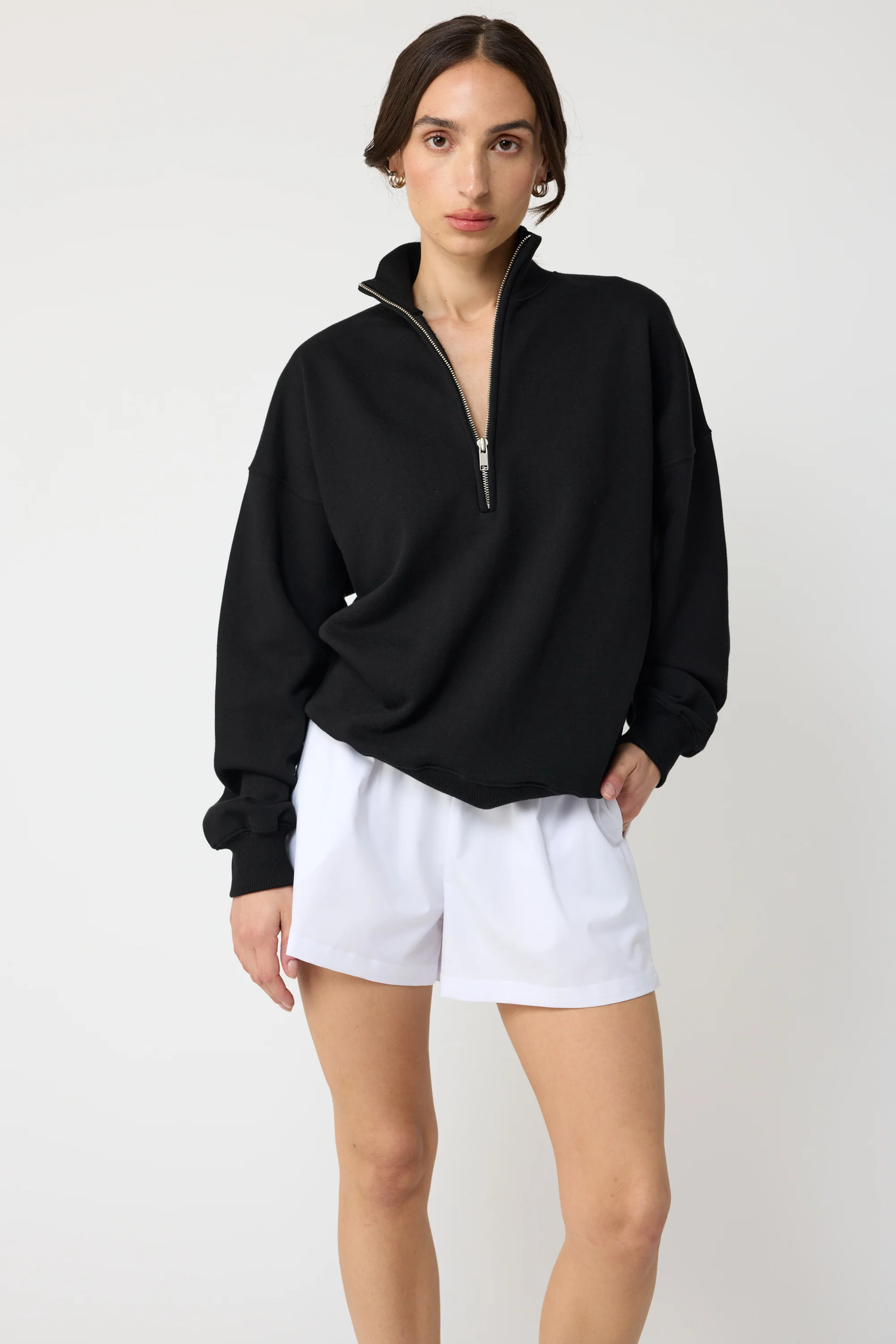 The 1/2 Zip Sweatshirt | Almina Concept