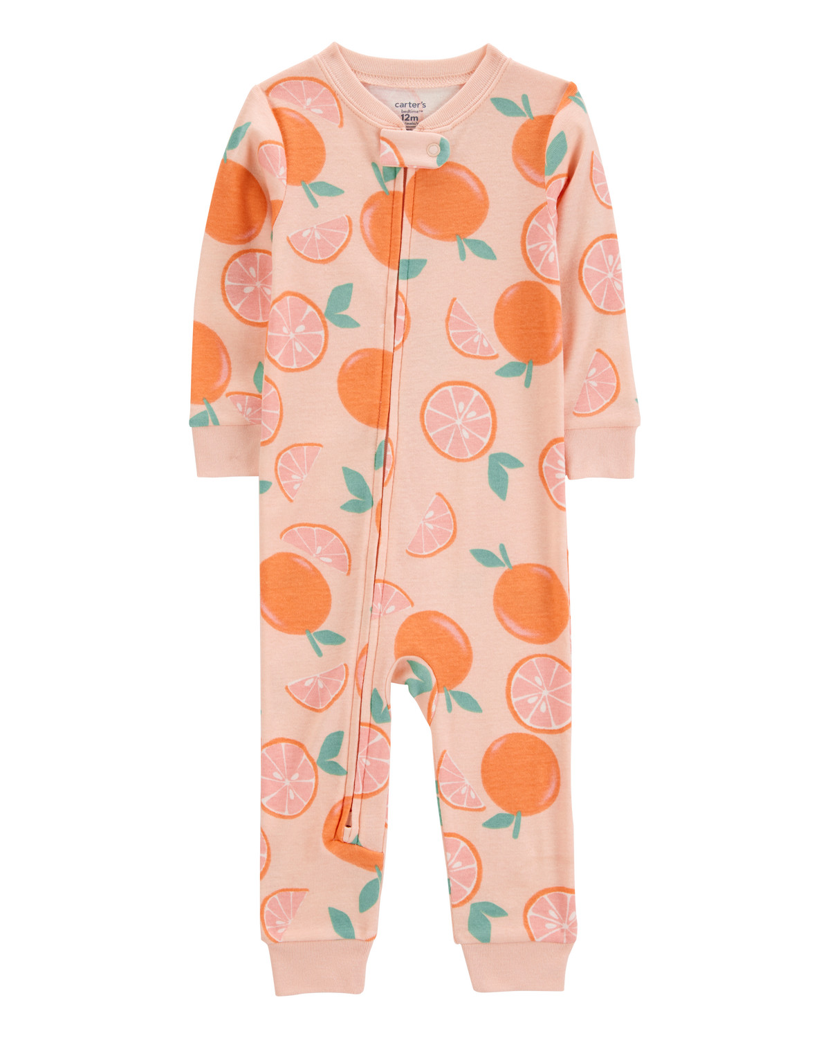 Baby Orange Print Snug Fit Cotton Footless 1-Piece Pajamas - Pink - Carter's | Carter's | Carter's Inc