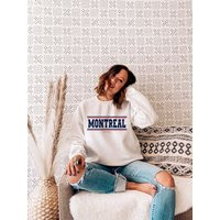 Montreal Sweatshirt - Crewneck Sweater Shirt Canadiens Vintage Woman Man | Etsy (US)