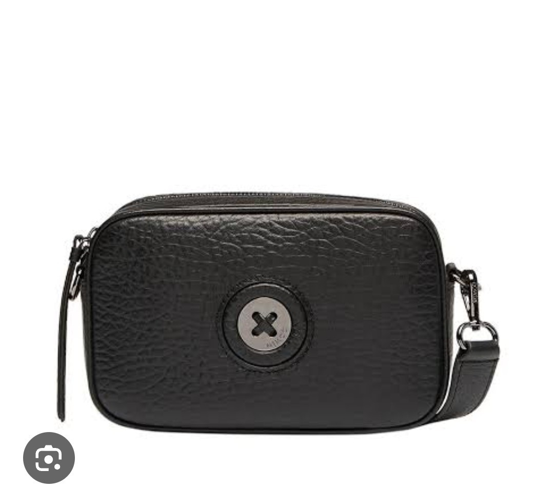 Mimco Mim Mazing Camera Crossbody Bag Gunmetal Leather Excellent Condition | eBay AU