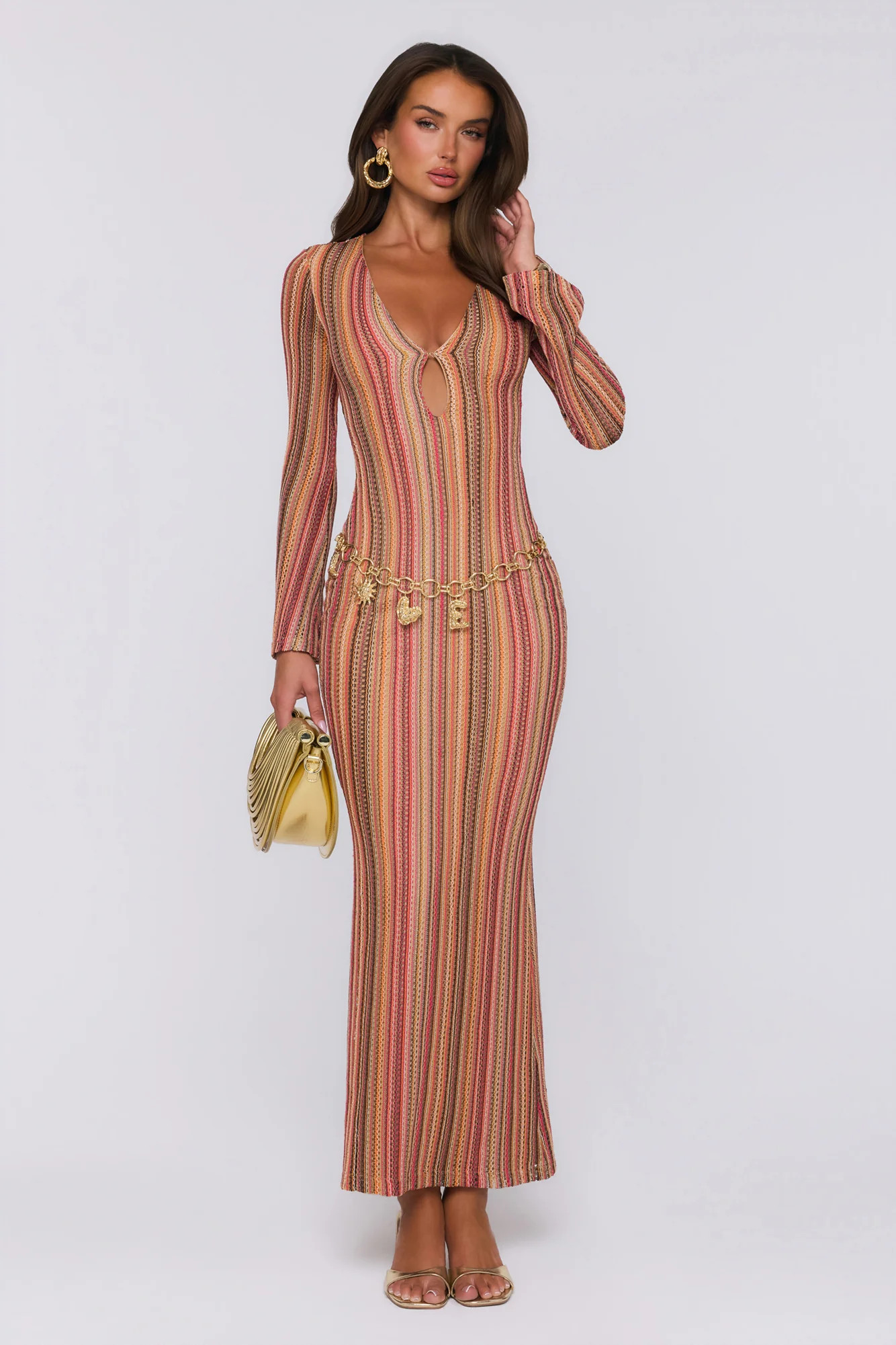 Crystal Coast Knit Maxi Dress Multi | Hello Molly (US)