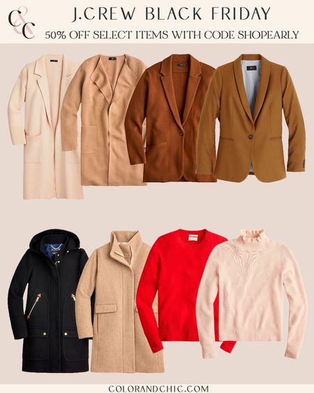 J.Crew Black Friday sale with up to 50% off! Linking below some of my favorite pieces including my Parke blazer, Ella longline cardigan, cocoon coat and more! Use code SHOPEARLY at checkout!

#LTKstyletip #LTKsalealert #LTKSeasonal