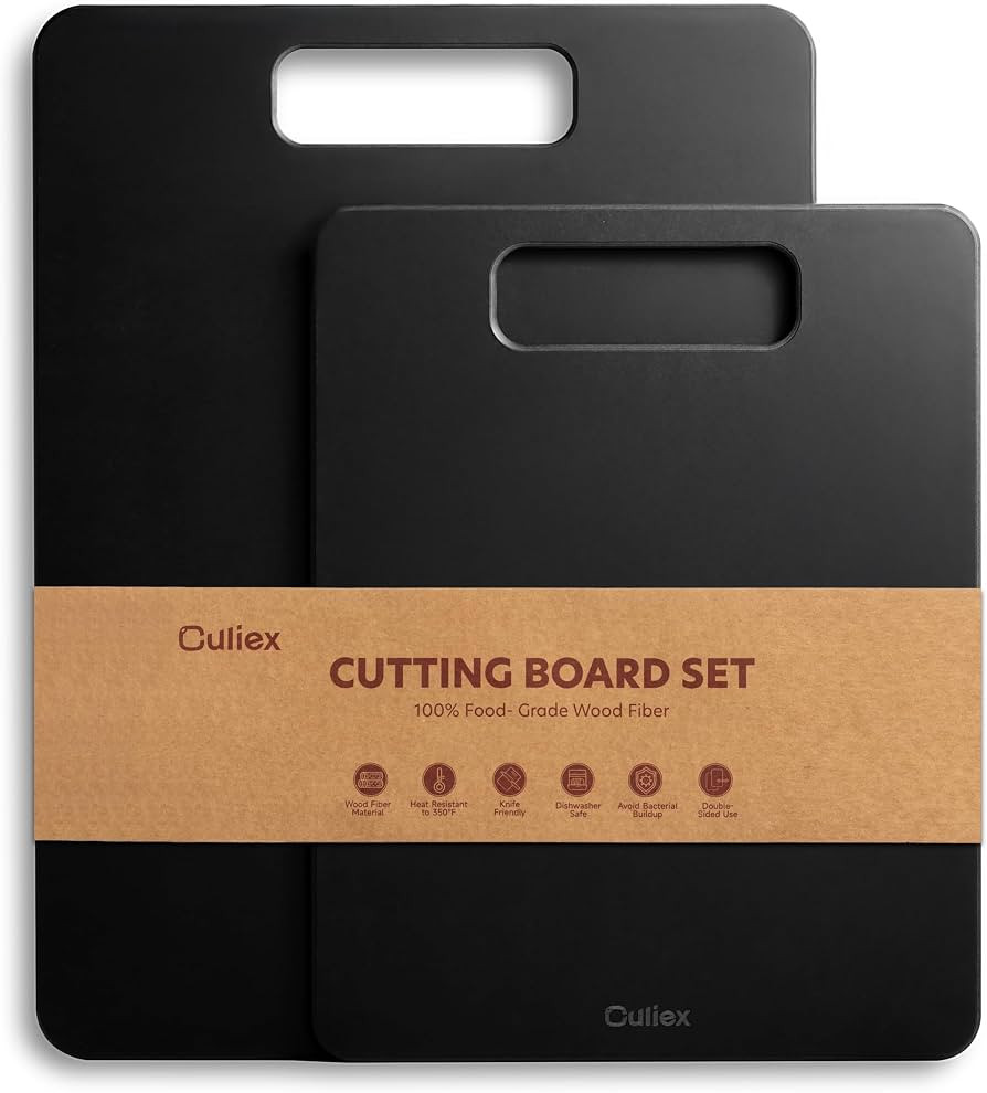 Wood Fiber Cutting Board Set of 2, Dishwasher Safe, Non-Toxic Cutting Board for Kitchen, BPA Free... | Amazon (US)