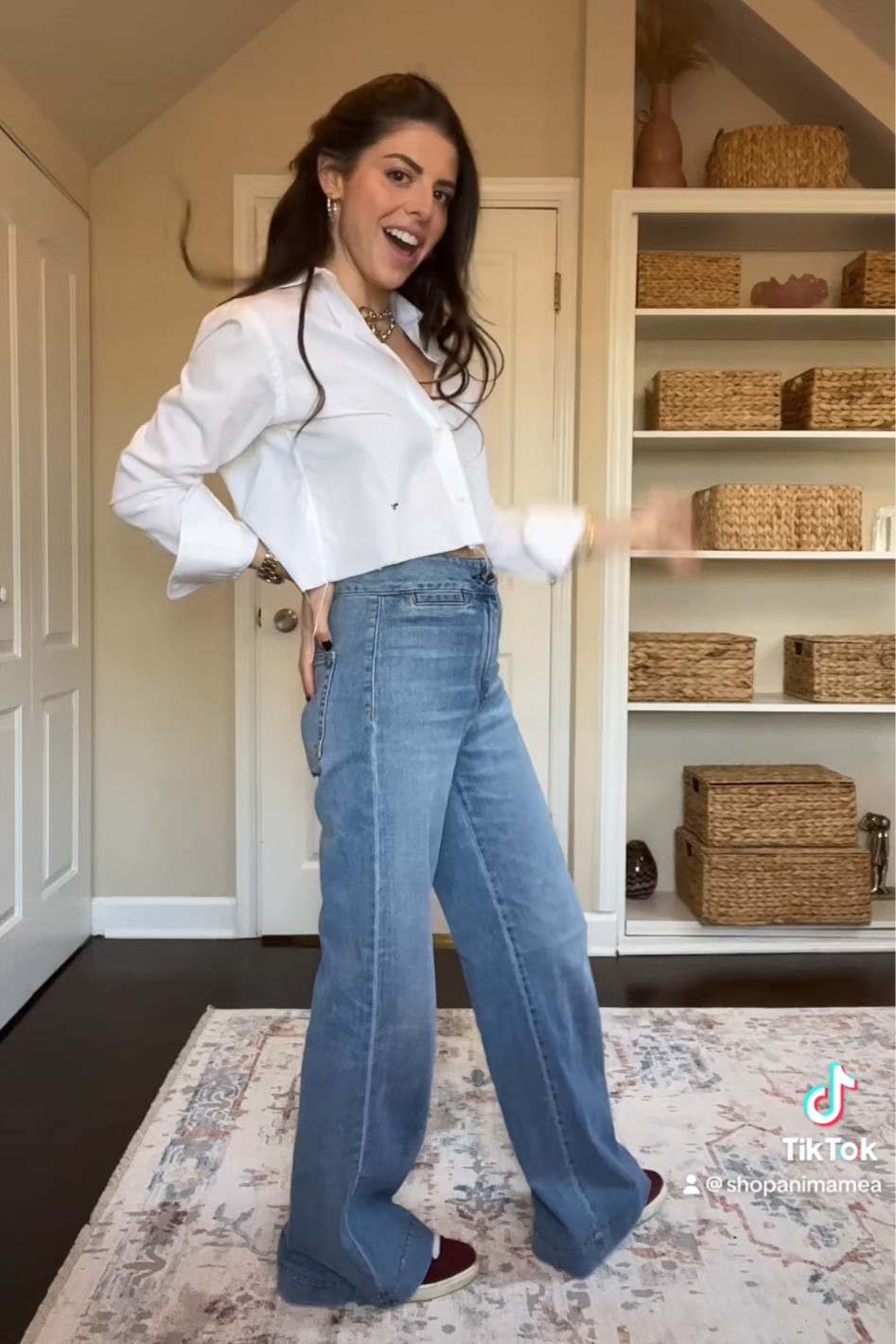 Jeans and white button down… my uniform