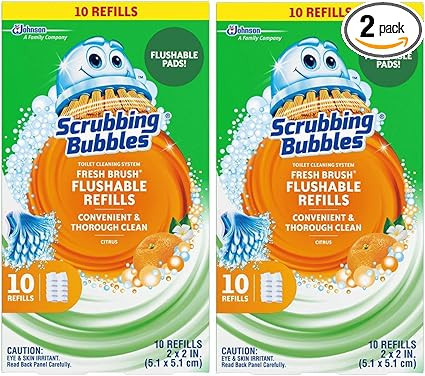 Scrubbing Bubbles Fresh Brush Refill 10-Count,2 Pack | Amazon (US)