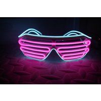 Illuminated Apparel Pink Blue Neon LED Light Up Glasses Glow Party Festival Rave | Etsy (UK)