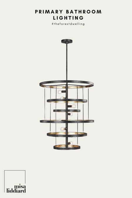 I am so obsessed with this light! It’s the perfect chandelier to tie together our primary bathroom and finish off our industrial vibe.

#LTKstyletip #LTKhome #LTKCyberweek