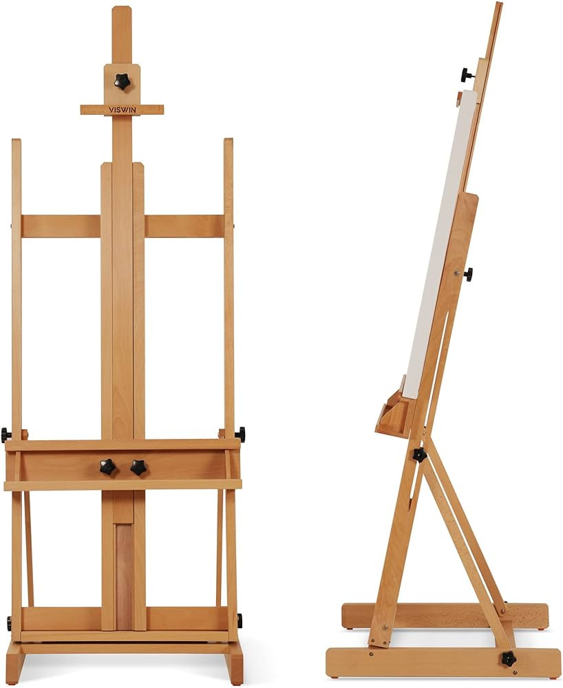 VISWIN Large H-Frame Easel 53"-91 "H, Hold Canvas up to 78", Premium Beech Wood Easel Stand for P... | Amazon (US)