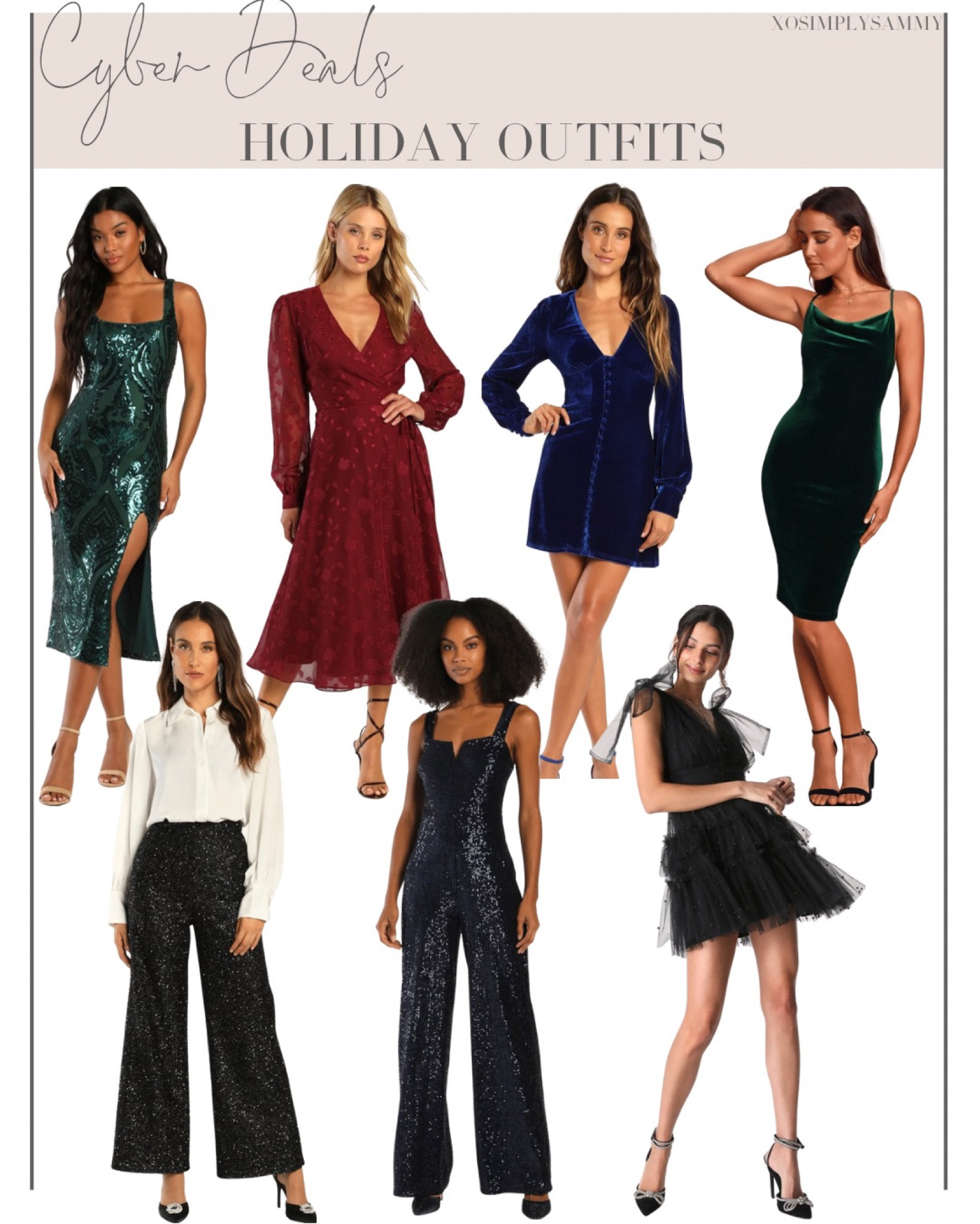 Holiday outfits! 
Holiday outfits inspo , holiday dress , holiday ootds , holiday pants , holiday jumpsuits , sequined dress , sequined pants , velvet suede dress , satin dress , ruffled dress 

#LTKstyletip #LTKHoliday #LTKGiftGuide