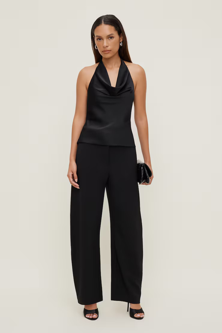 Andie Mid Rise Barrel Leg Pants | Dynamite Clothing