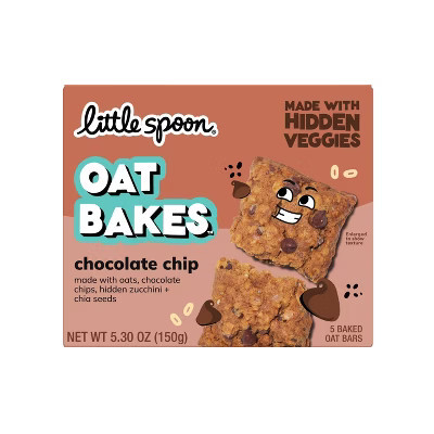 Little Spoon Chocolate Chip Oat Bakes Kids' Snack Bars - 5.3oz/5ct | Target