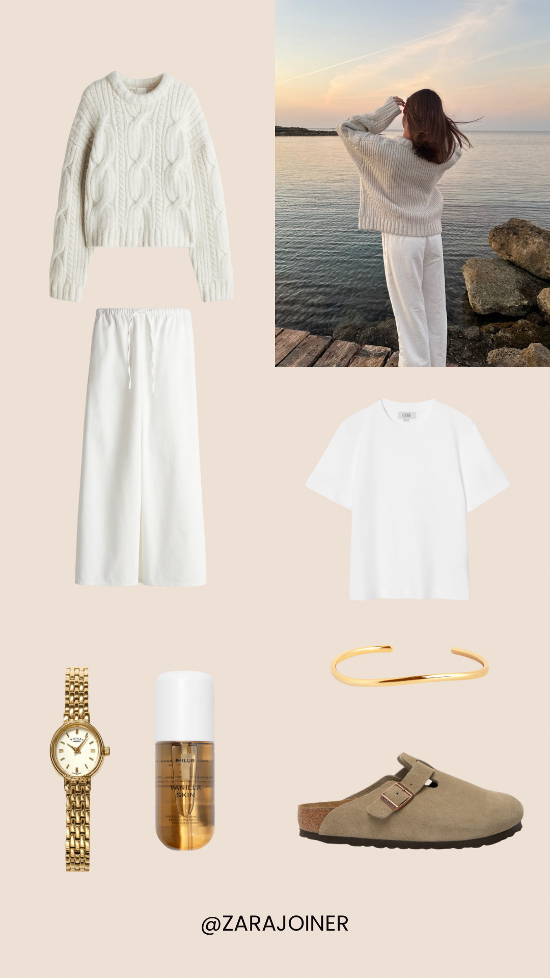 cosy sunrise outfit ☀️🐚

cable knit jumper, white linen trousers, birkenstock bostons, gold jewellery, spring outfit, summer fashion inspo, h&m, astrid & miyu  

 

#LTKuk #LTKsummer #LTKstyletip