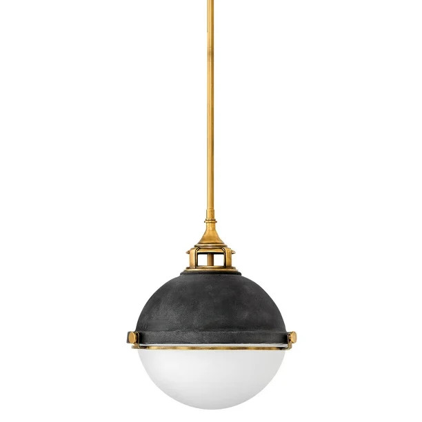 Hinkley Lighting 4834 Fletcher 2 Light 14" Wide Pendant - Aged Zinc | Walmart (US)