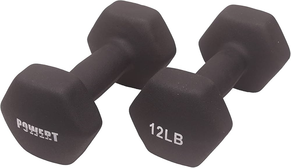 HEX Neoprene Dumbbell |Coated Colorful Hand Weights in Pair | Amazon (US)