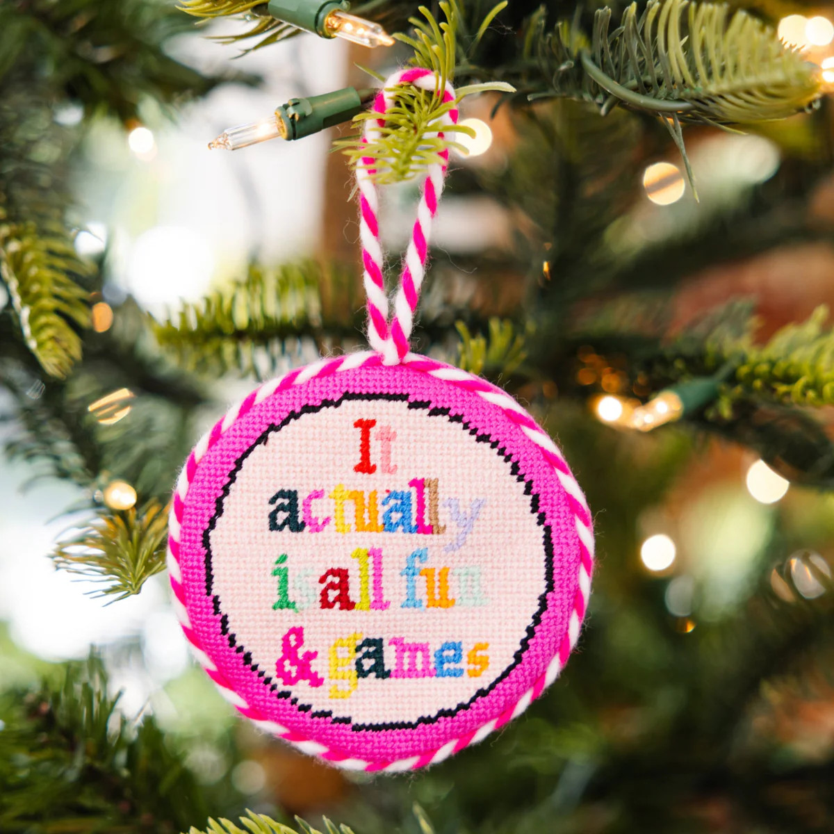 Needlepoint Ornament - Fun & Games | Furbish Studio