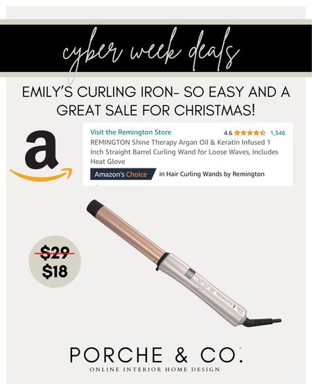Amazon curling wand for hair- perfect and fast curls! 50% off for Cyber Week and Cyber Monday sale 🙌🏻 #amazon #hair #beauty

#LTKbeauty #LTKCyberWeek #LTKHoliday