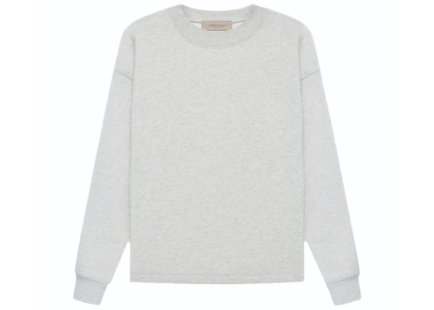 Fear of God Essentials Relaxed Crewneck (SS22)Light Oatmeal | StockX