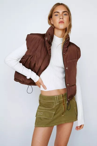 Just Thought We'd Say High Neck Ribbed Sweater | Nasty Gal (US)
