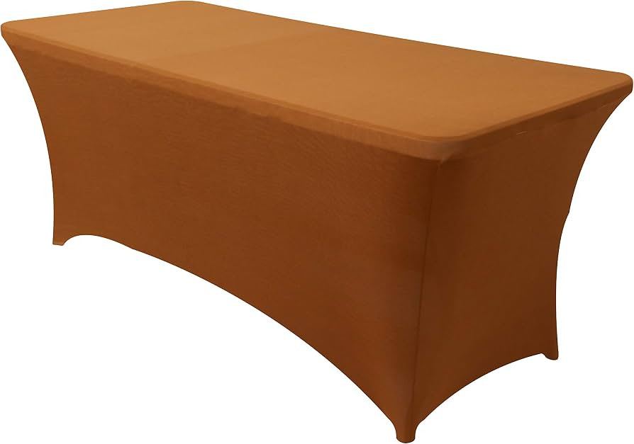 Obstal 8ft Stretch Spandex Table Cover for Standard Folding Tables - Universal Rectangular Fitted... | Amazon (US)