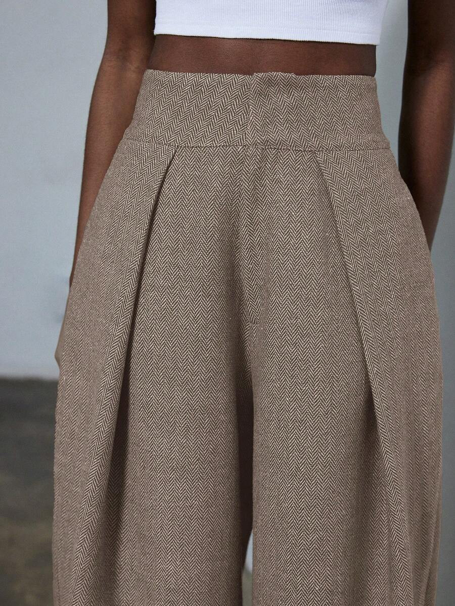 Aveloria Modichic New Stylish Design Sense Casual Pleated Loose Commuter Wide-Leg Suit Pants | SHEIN