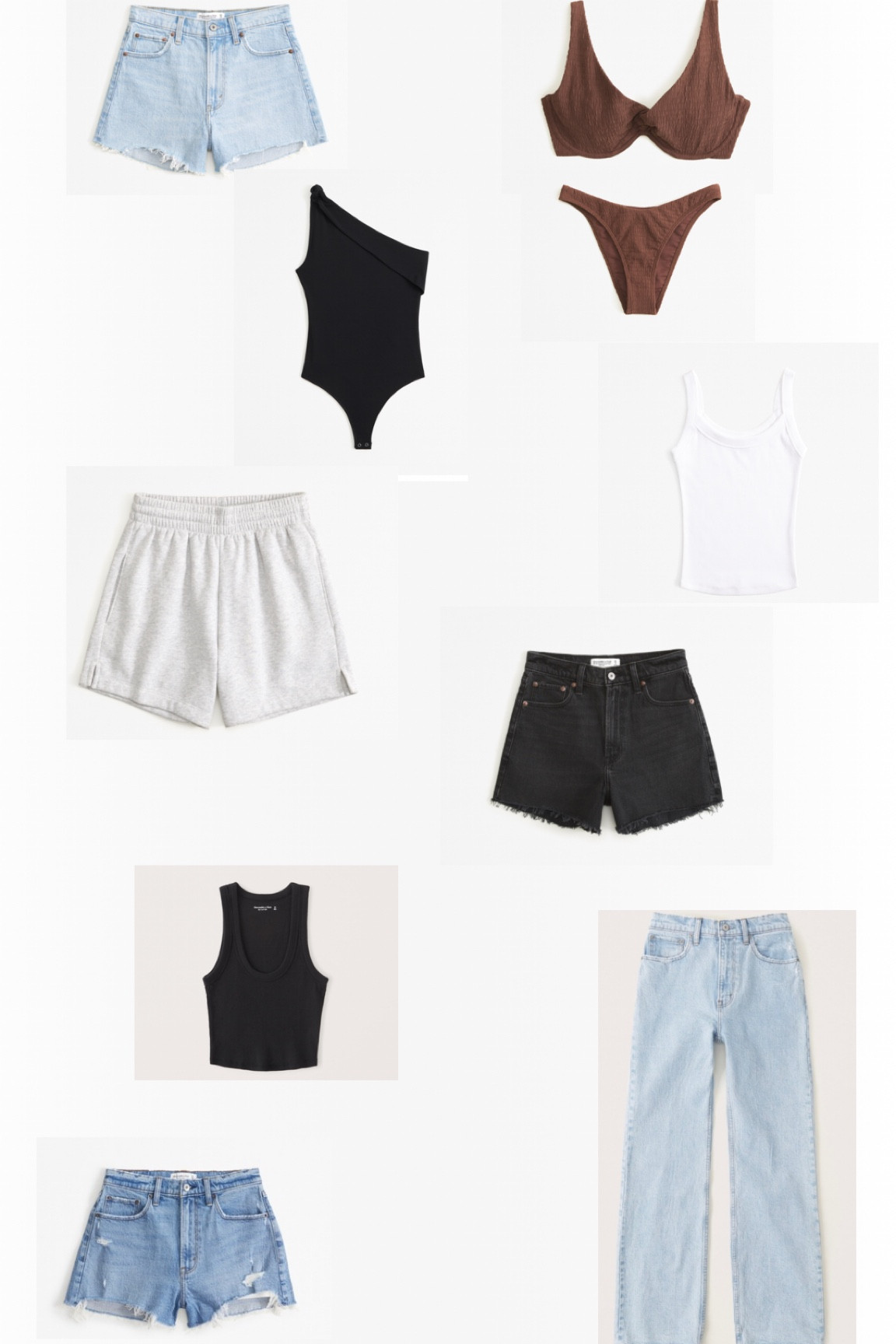 My Abercrombie summer sale essentials!! Tried & true! I get curve love only in the shorts, size 30! 29 in jeans, non curve love. Medium in all other bottoms. And large in the tops, I’m a 38DDD! 

#LTKSaleAlert #LTKMidsize #LTKSummerSales