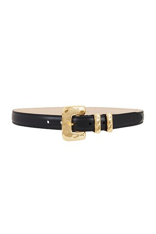 DEHANCHE Tetra Belt in Black & Gold - Black. Size L (also in M, XS, S). | FWRD 