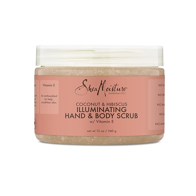 SheaMoisture Illuminating Hand and Body Scrub for Dull Skin Coconut and Hibiscus Cruelty-Free Ski... | Amazon (US)