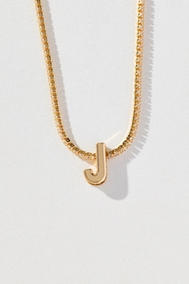 Small Shimmered Monogram Tennis Necklace | Anthropologie (US)